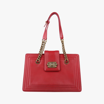 Jetsetter Boy Shopping Tote Red Leather A66708 15635588ジェットセッター ボーイ ショッピング トート レッド レザー A66708 15635588