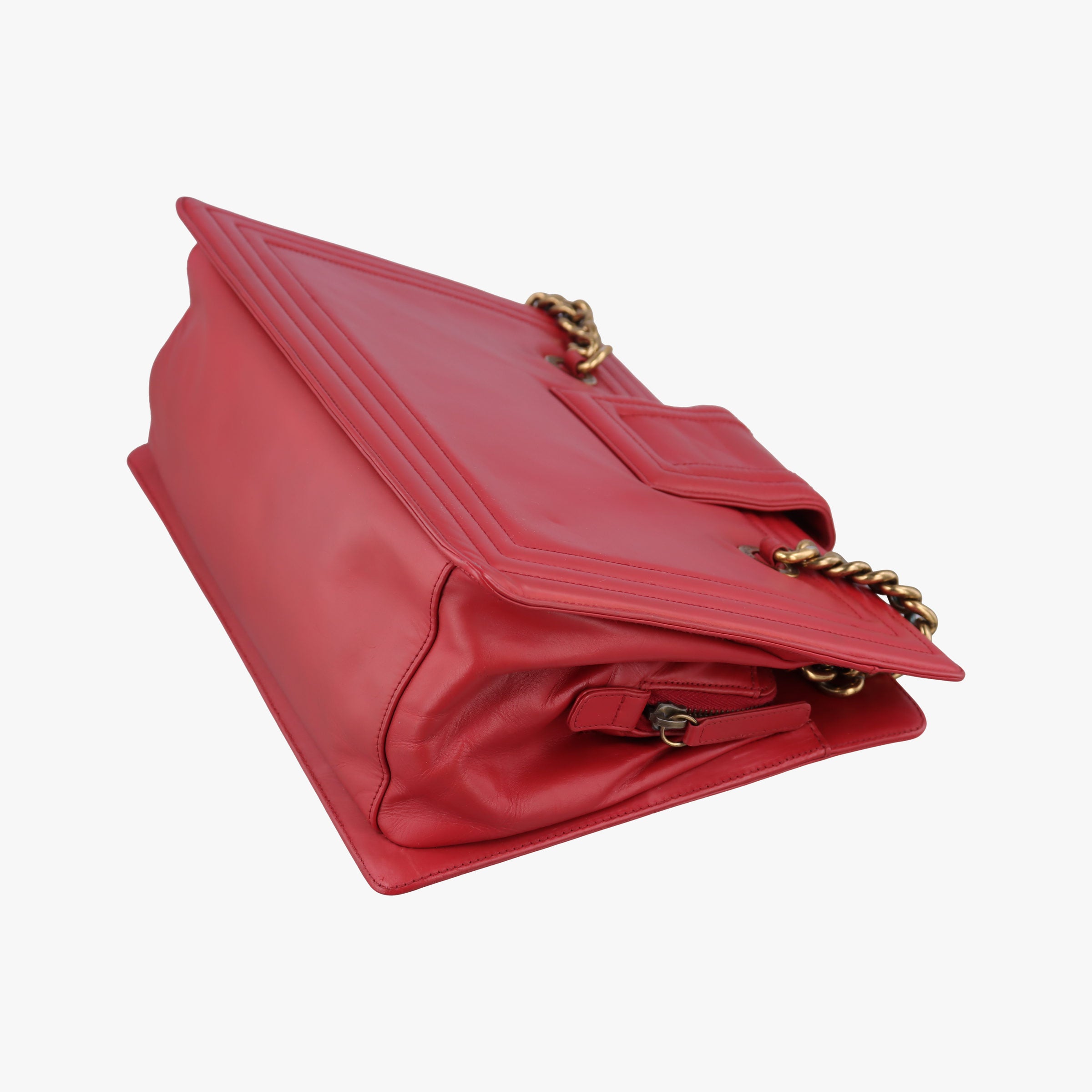 Jetsetter Boy Shopping Tote Red Leather A66708 15635588ジェットセッター ボーイ ショッピング トート レッド レザー A66708 15635588