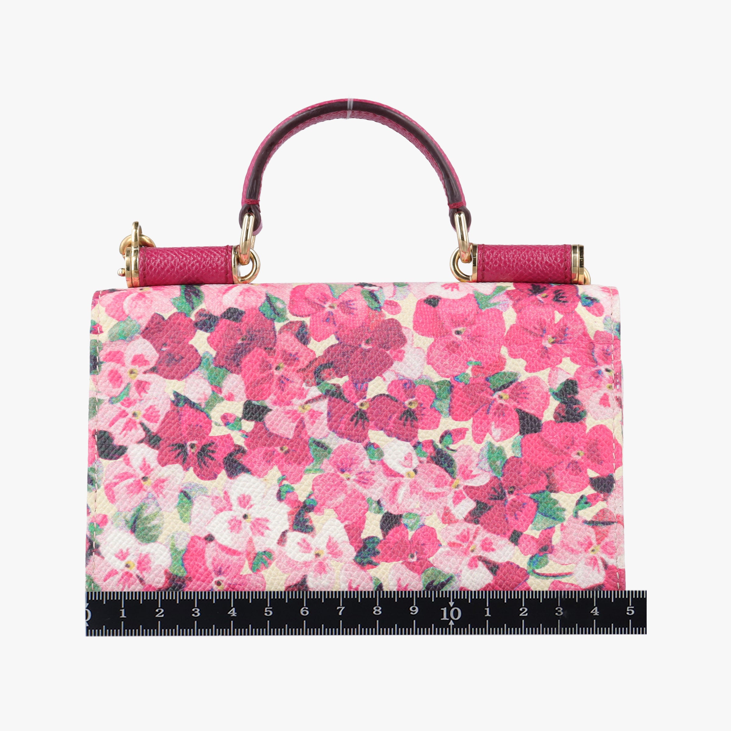 Sicily floral pink×Multicolour leather シシリー フローラル ピンク×マルチカラー レザー 