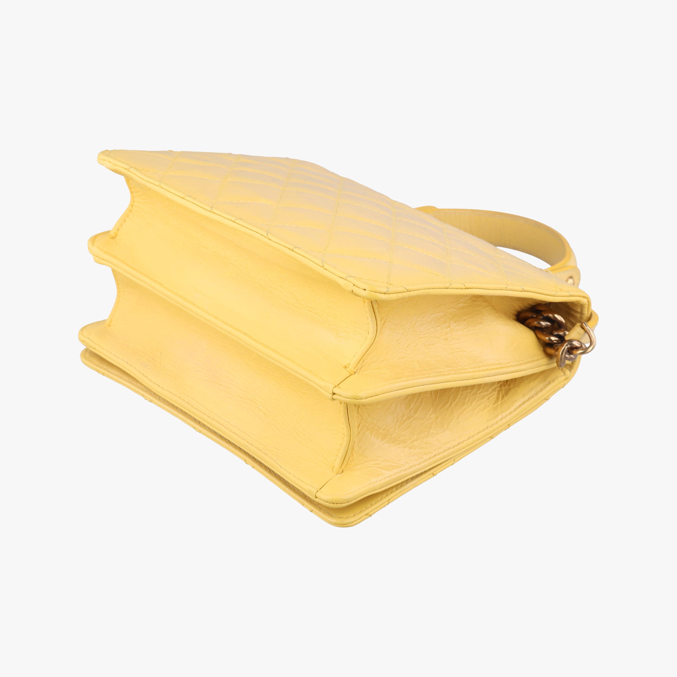2.55 Rita Matelasse Yellow Leather A66816 157574522.55 リタ マトラッセ イエロー レザー A66816 15757452