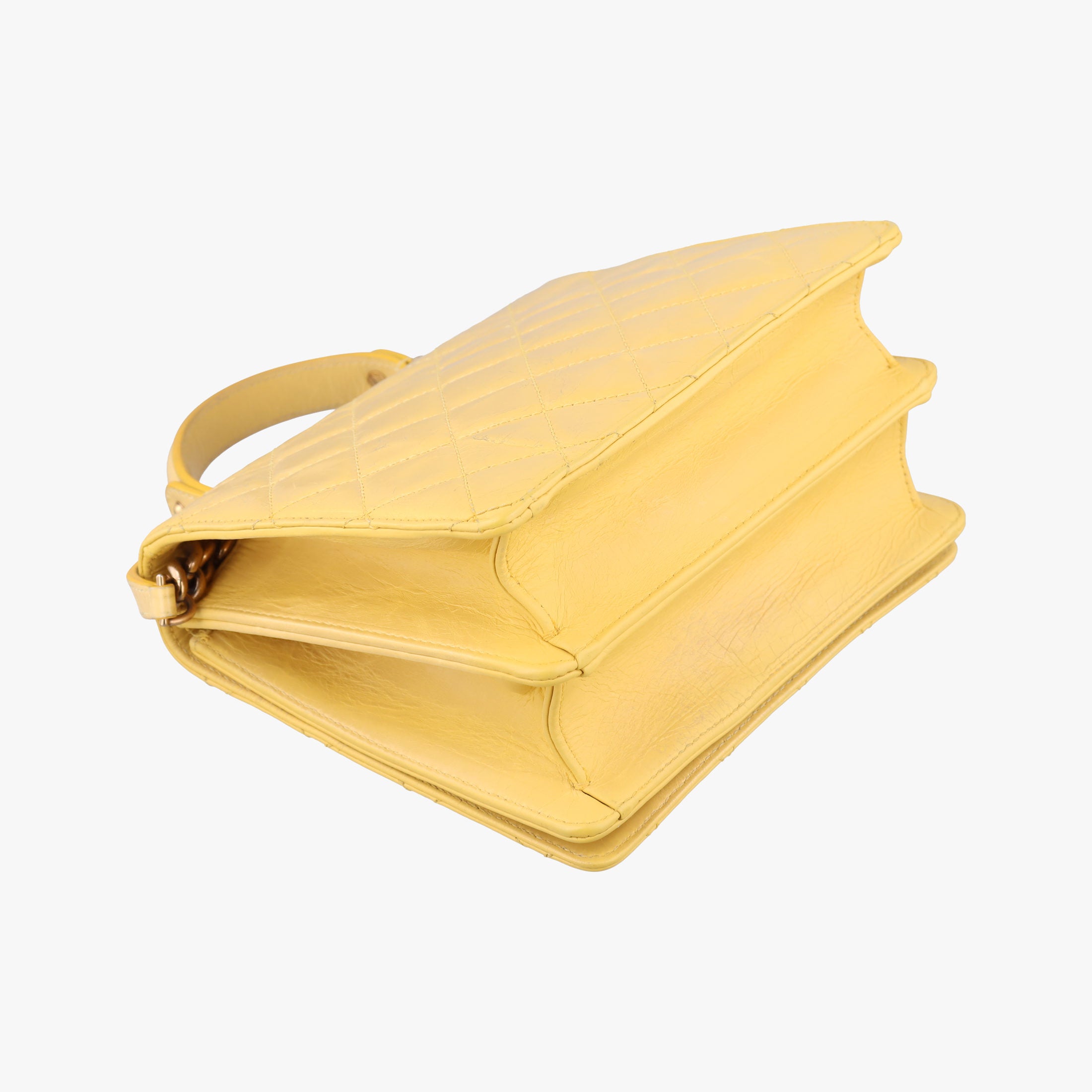 2.55 Rita Matelasse Yellow Leather A66816 157574522.55 リタ マトラッセ イエロー レザー A66816 15757452