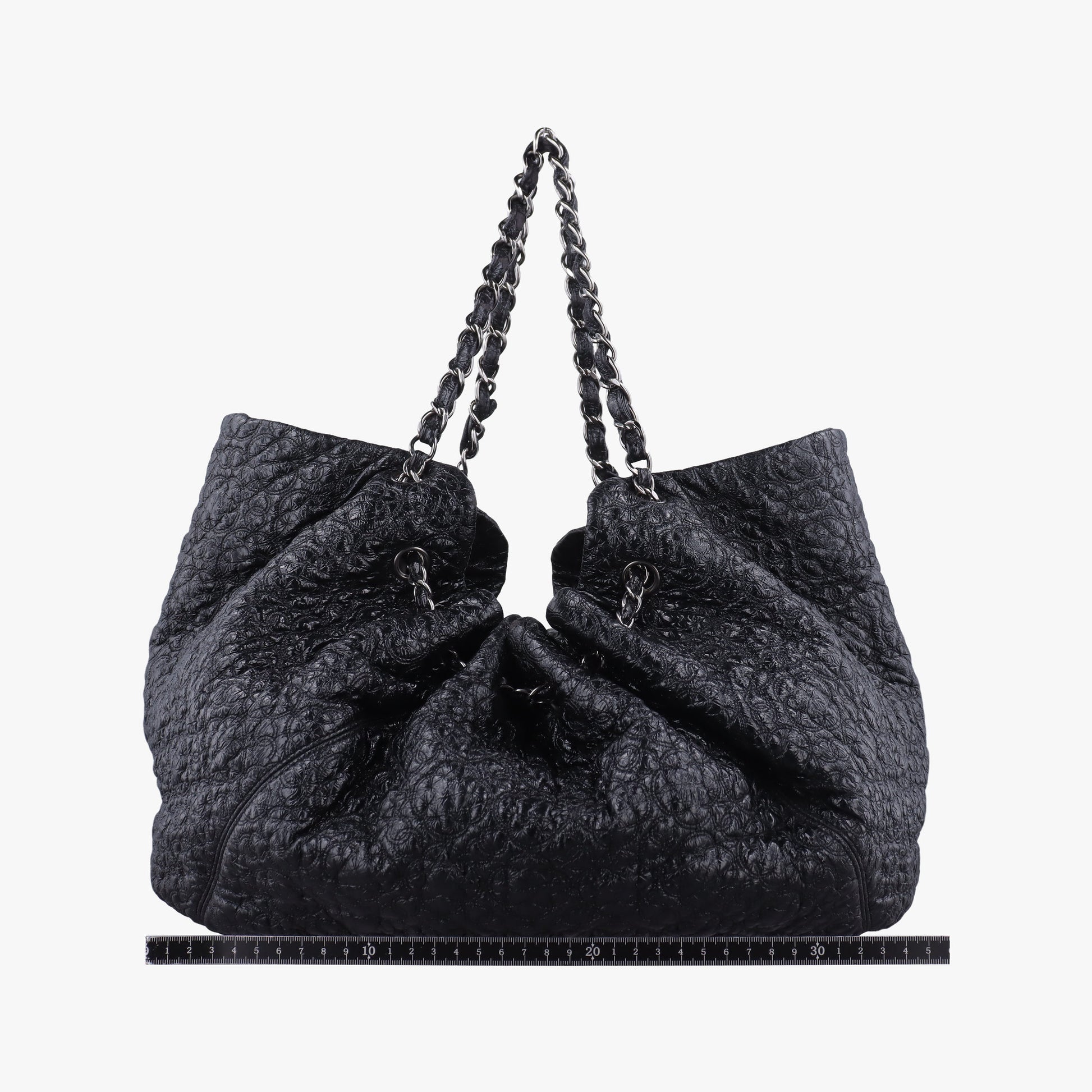 Coco Cabas GM Coco Mark Black Leather A46971 12899571ココカバスGM ココマーク ブラック レザー A46971 12899571