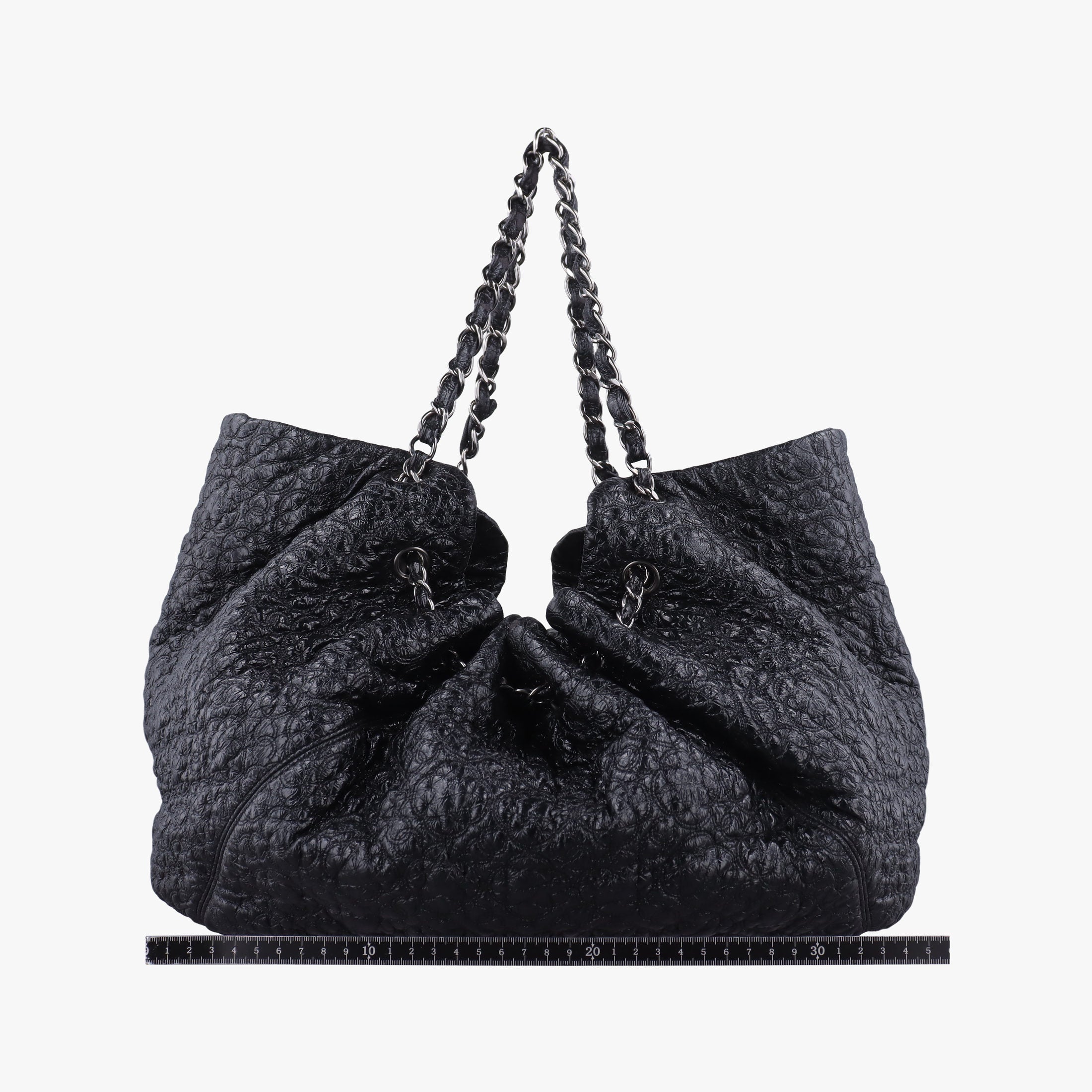 Coco Cabas GM Coco Mark Black Leather A46971 12899571ココカバスGM ココマーク ブラック レザー A46971 12899571