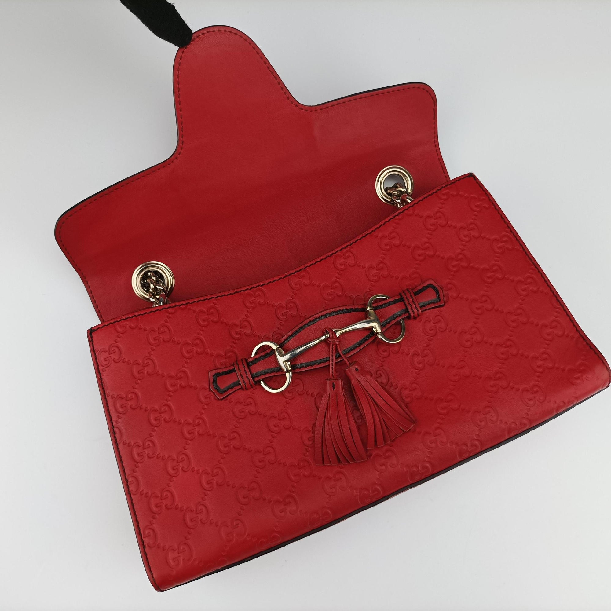 Emily Red Leather 295402 G012752354エミリー レッド レザー 295402 G012752354