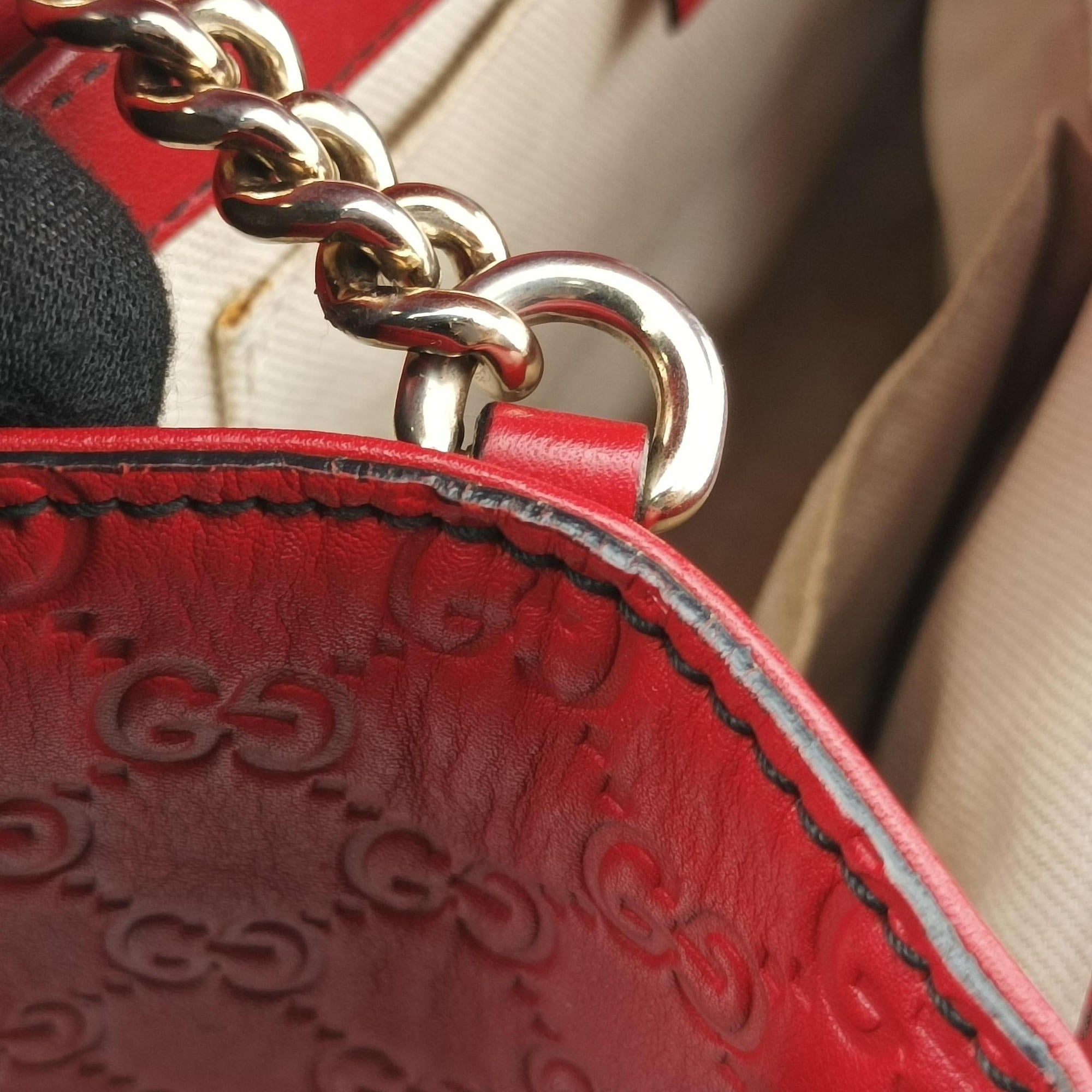 Emily Red Leather 295402 G012752354エミリー レッド レザー 295402 G012752354