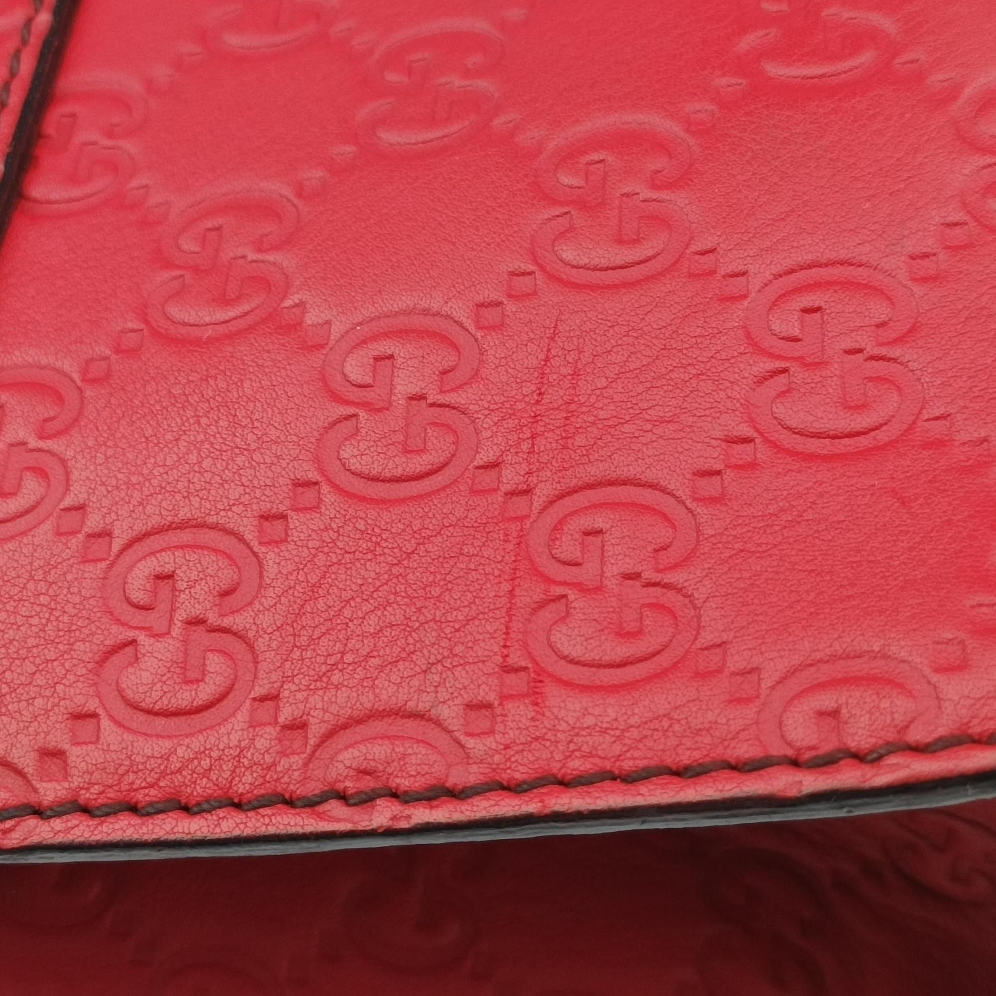 Emily Red Leather 295402 G012752354エミリー レッド レザー 295402 G012752354