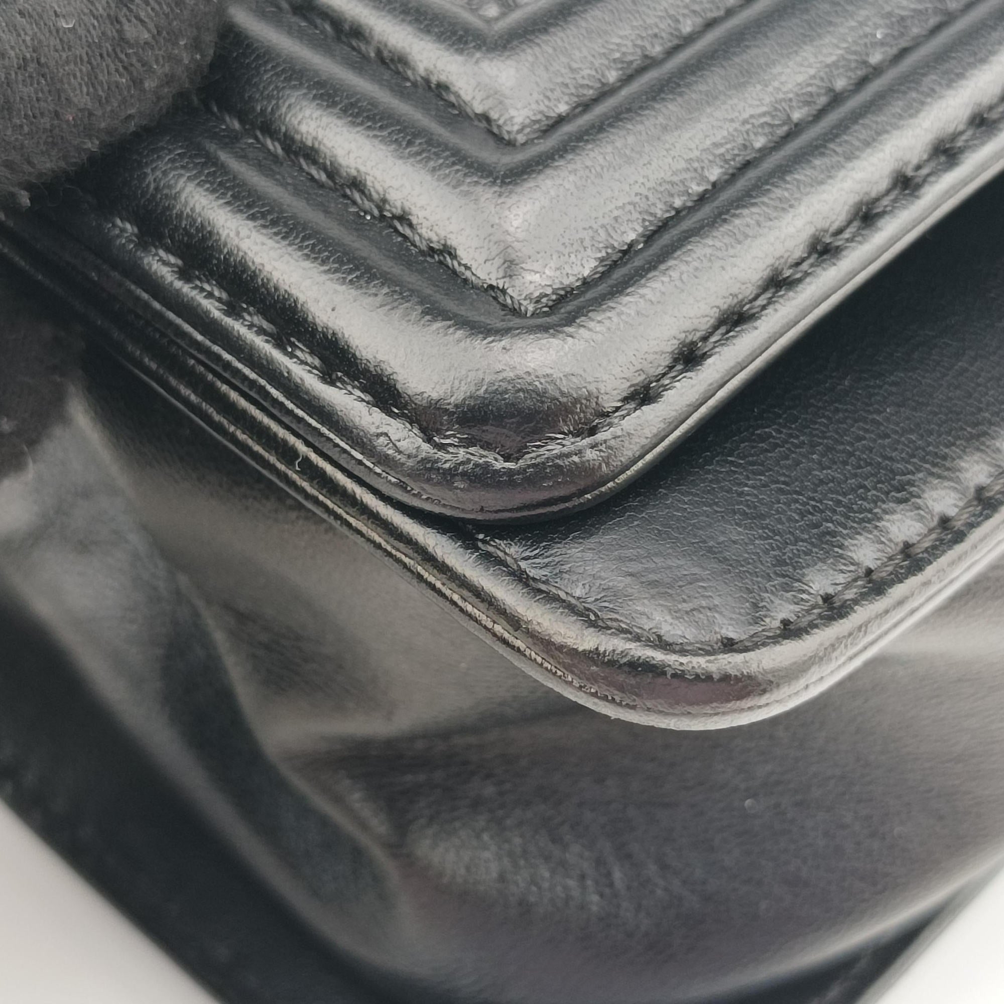 BOY CHANEL Black lambskin A67086 21635186ボーイシャネル ブラック ラムスキン A67086 21635186