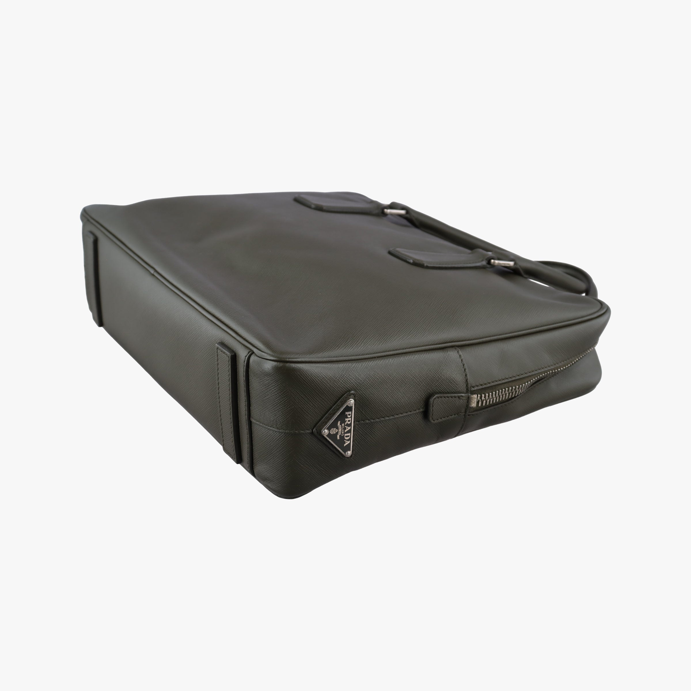 business bag briefcase Green SAFFIANO Leather 2VE363 31/Lビジネスバッグ ブリーフケース グリーン サフィアーノレザー 2VE363 31/L