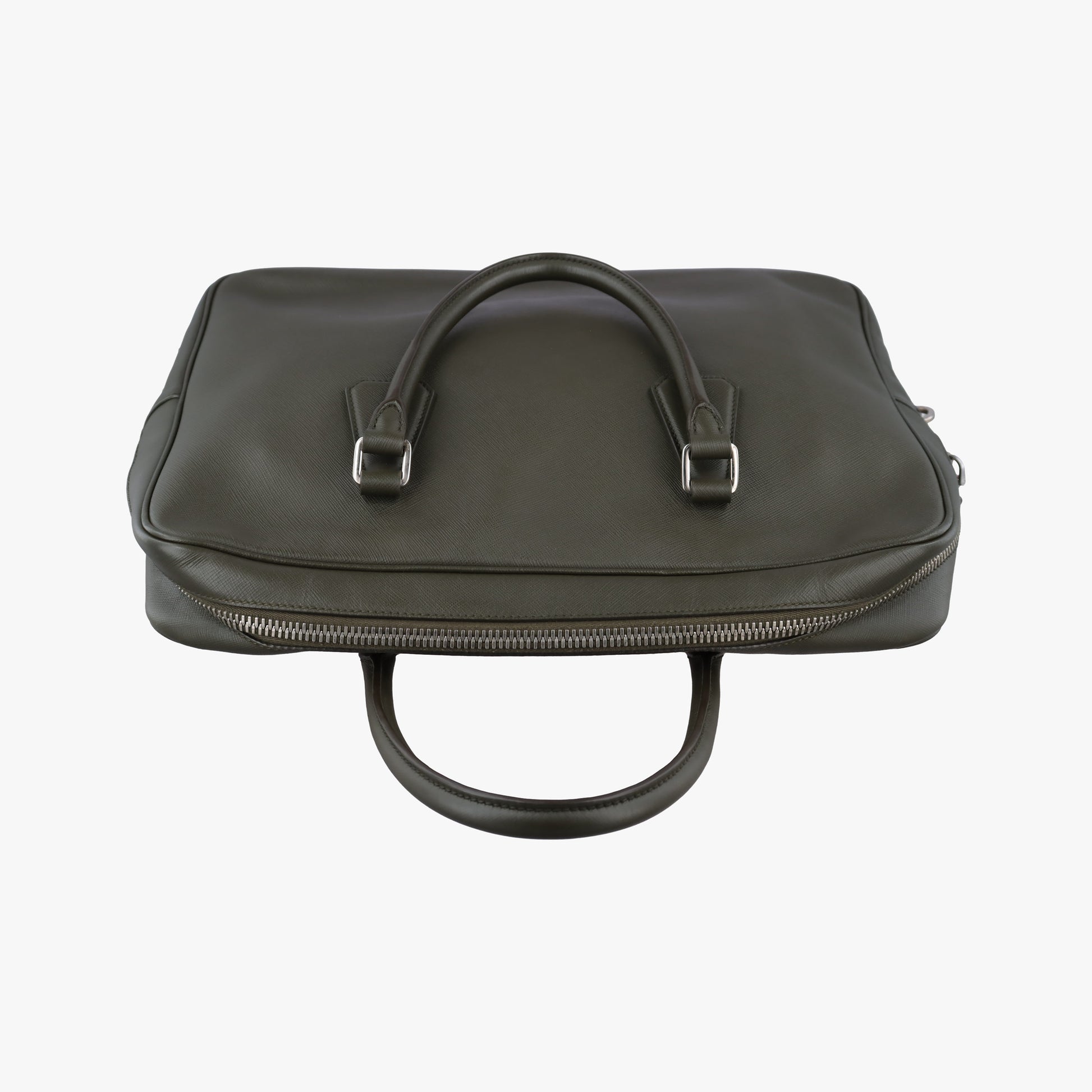 business bag briefcase Green SAFFIANO Leather 2VE363 31/Lビジネスバッグ ブリーフケース グリーン サフィアーノレザー 2VE363 31/L