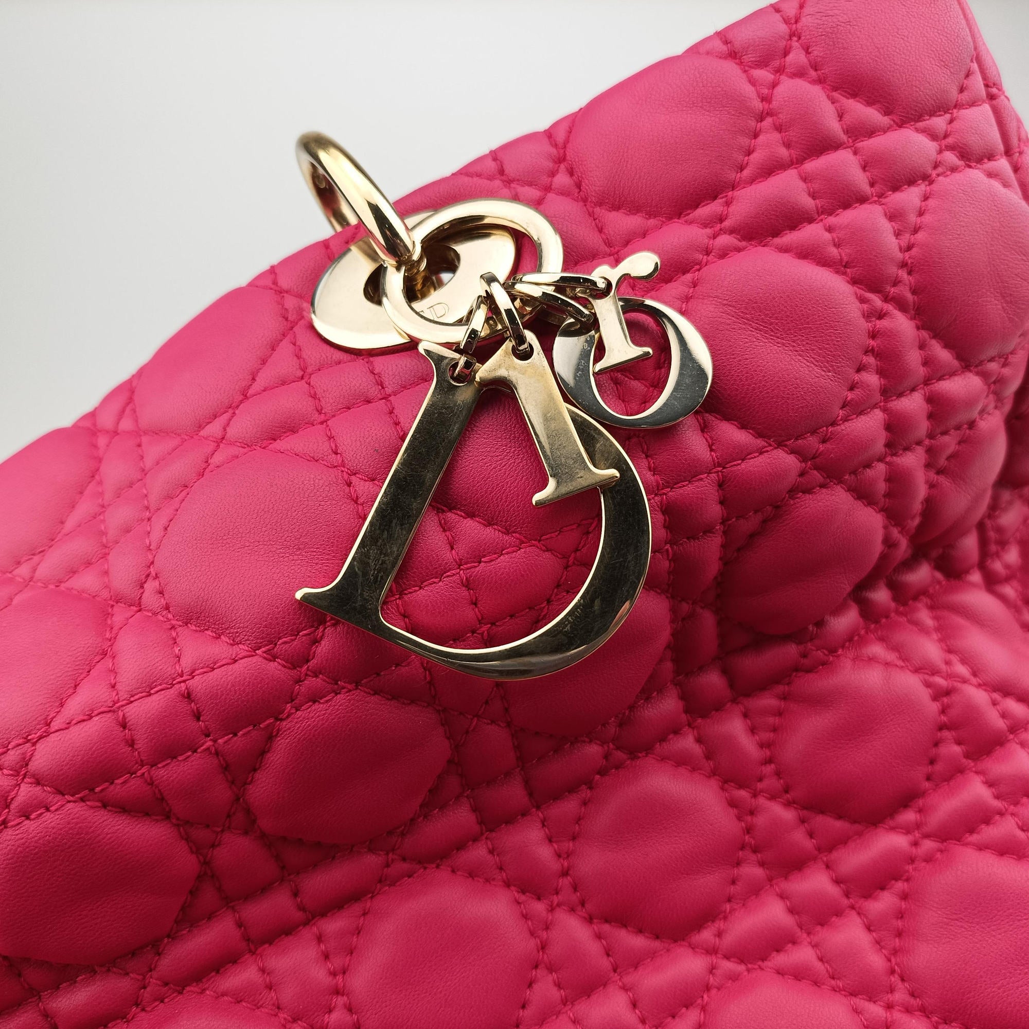 Cannage Soft Shopping Pink lambskin 01-BO-0113カナージュ ソフト ショッピング ピンク ラムスキン 01-BO-0113