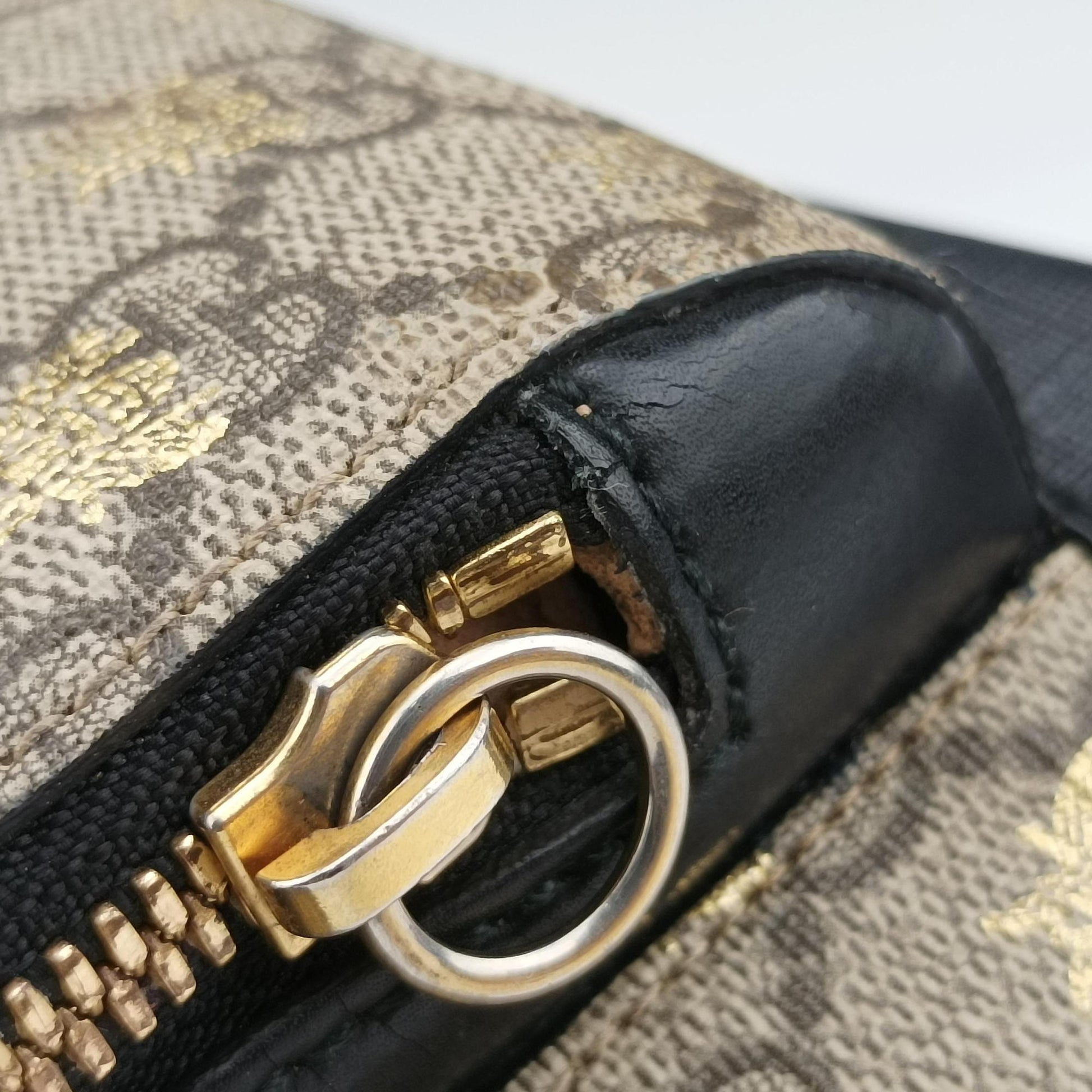 GG Supreme Tian Brown PVC coated canvas 427042 D025277196GGスプリームティアン ブラウン PVCコーティングキャンバス 427042 D025277196