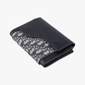 Oblique Saddle Navy×Black Jacquard×Leather 24-BO-0260 24-BO-0270オブリーク サドル ネイビー×ブラック ジャガード×レザー 24-BO-0260 24-BO-0270