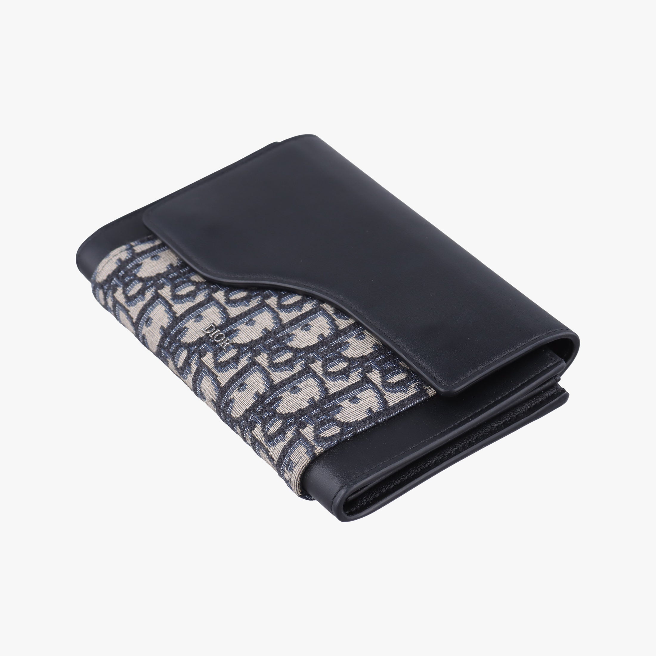 Oblique Saddle Navy×Black Jacquard×Leather 24-BO-0260 24-BO-0270オブリーク サドル ネイビー×ブラック ジャガード×レザー 24-BO-0260 24-BO-0270