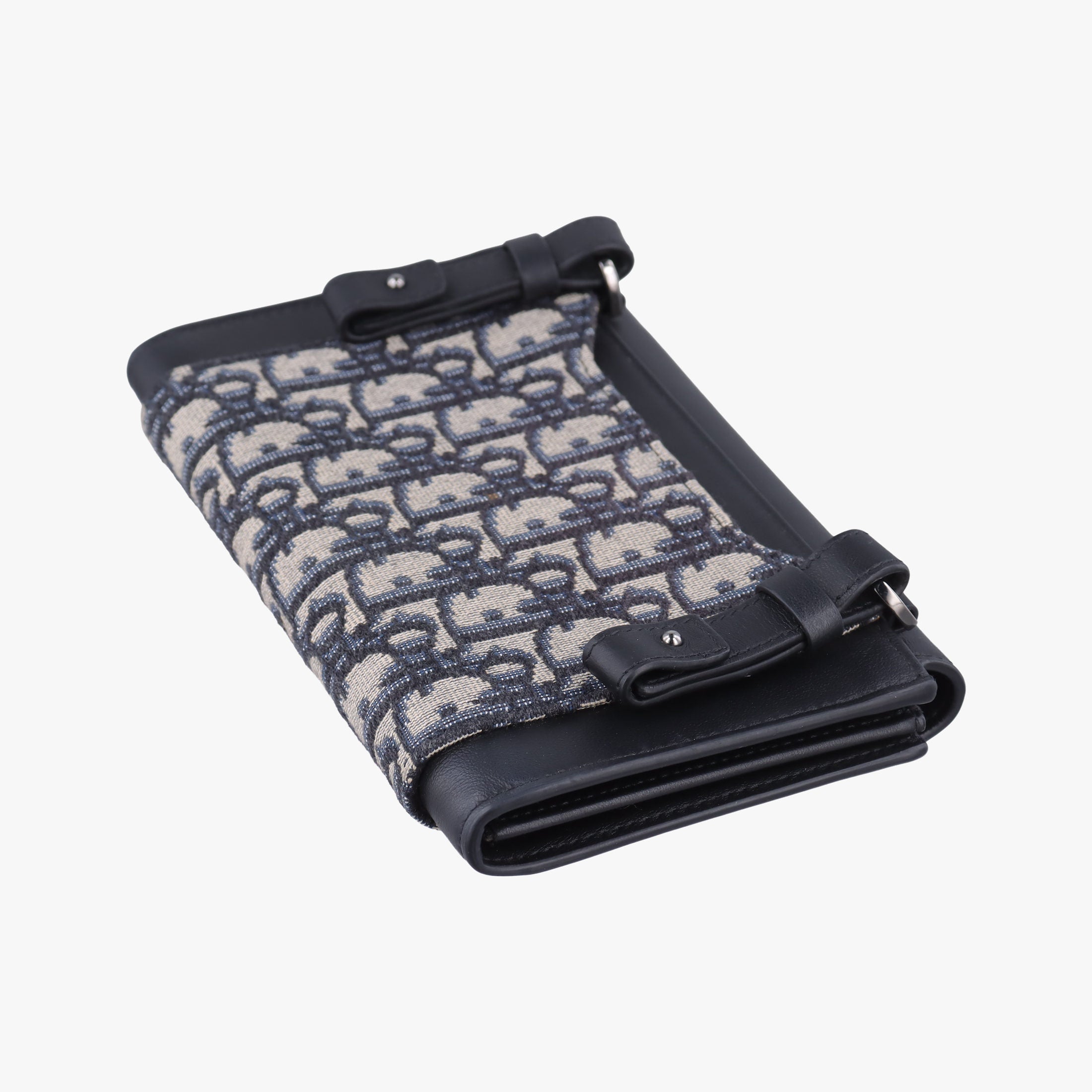 Oblique Saddle Navy×Black Jacquard×Leather 24-BO-0260 24-BO-0270オブリーク サドル ネイビー×ブラック ジャガード×レザー 24-BO-0260 24-BO-0270