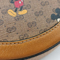 DISNEY Collaboration Mickey Mouse Brown×Multicolour PVC coated canvas×Leather 603938 Lot number unknownディズニーコラボ ミッキーマウス ブラウン×マルチカラー PVCコーティングキャンバス×レザー 603938 製番不明