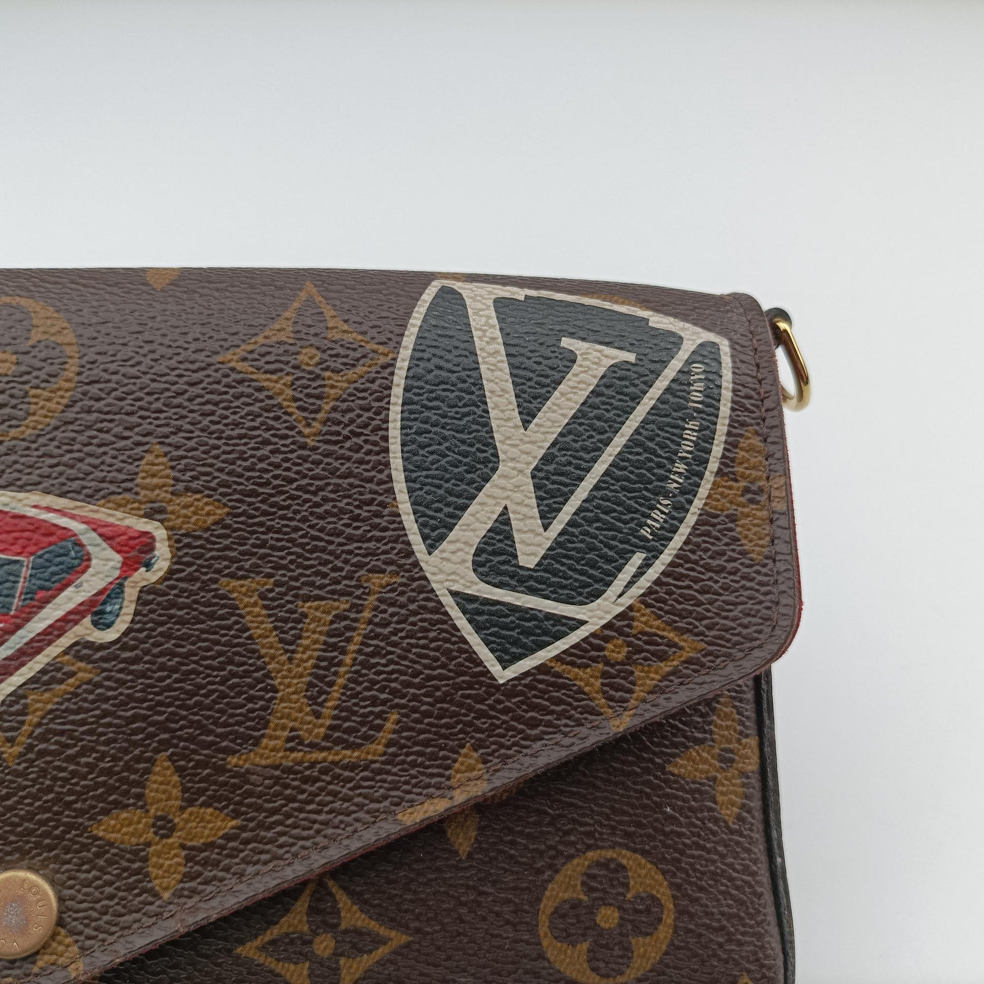 Felicie Pochette Brown×Multicolor Monogram Canvas M62145 MI3166フェリシー ポシェット モノグラム/ブラウン系×マルチカラー モノグラムキャンバス M62145 MI3166
