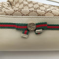 Mayfair Bow Tote Brown x White x Red x Green Canvas × Leather 257349 H010710480メイフェア ボウ トート ブラウン×ホワイト×レッド×グリーン キャンバス×レザー 257349 H010710480