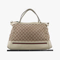 Mayfair Bow Tote Brown x White x Red x Green Canvas × Leather 257349 H010710480メイフェア ボウ トート ブラウン×ホワイト×レッド×グリーン キャンバス×レザー 257349 H010710480