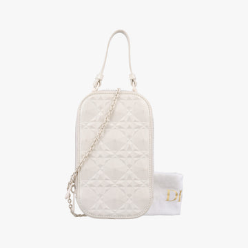 Lady Dior Call'in Dior White Leather 43-MA-0212レディ ディオール コーリンディオール ホワイト レザー 43-MA-0212