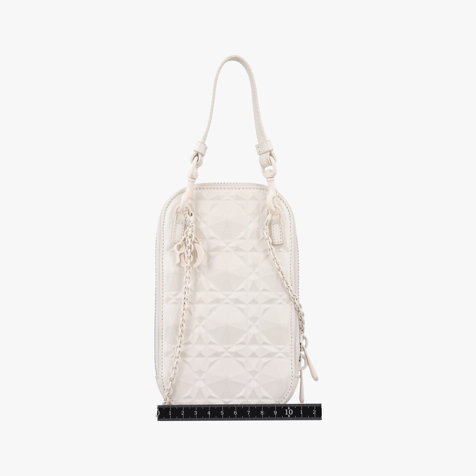 Lady Dior Call'in Dior White Leather 43-MA-0212レディ ディオール コーリンディオール ホワイト レザー 43-MA-0212