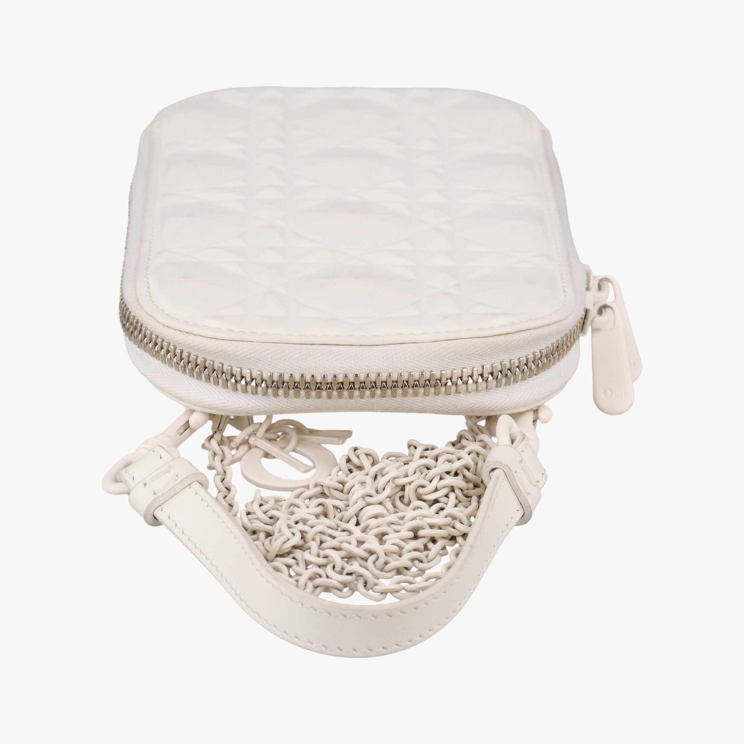Lady Dior Call'in Dior White Leather 43-MA-0212レディ ディオール コーリンディオール ホワイト レザー 43-MA-0212