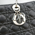 Lady Dior Black lambskin 08-MA-0151レディディオール ブラック ラムスキン 08-MA-0151