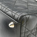 Lady Dior Black lambskin 08-MA-0151レディディオール ブラック ラムスキン 08-MA-0151
