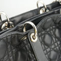 Lady Dior Black lambskin 08-MA-0151レディディオール ブラック ラムスキン 08-MA-0151