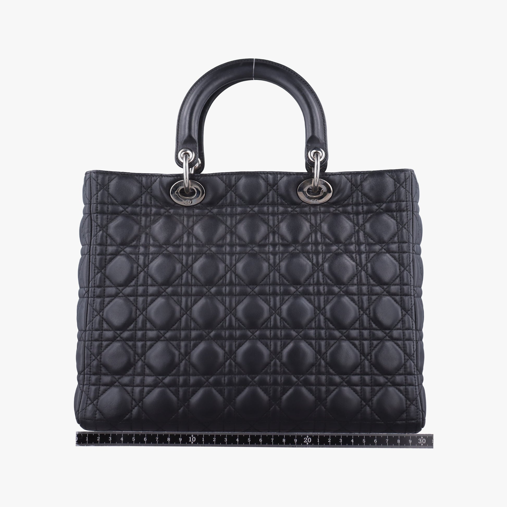 Lady Dior Black lambskin 08-MA-0151レディディオール ブラック ラムスキン 08-MA-0151