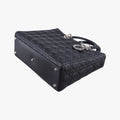 Lady Dior Black lambskin 08-MA-0151レディディオール ブラック ラムスキン 08-MA-0151