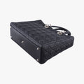 Lady Dior Black lambskin 08-MA-0151レディディオール ブラック ラムスキン 08-MA-0151