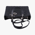 Lady Dior Black lambskin 08-MA-0151レディディオール ブラック ラムスキン 08-MA-0151