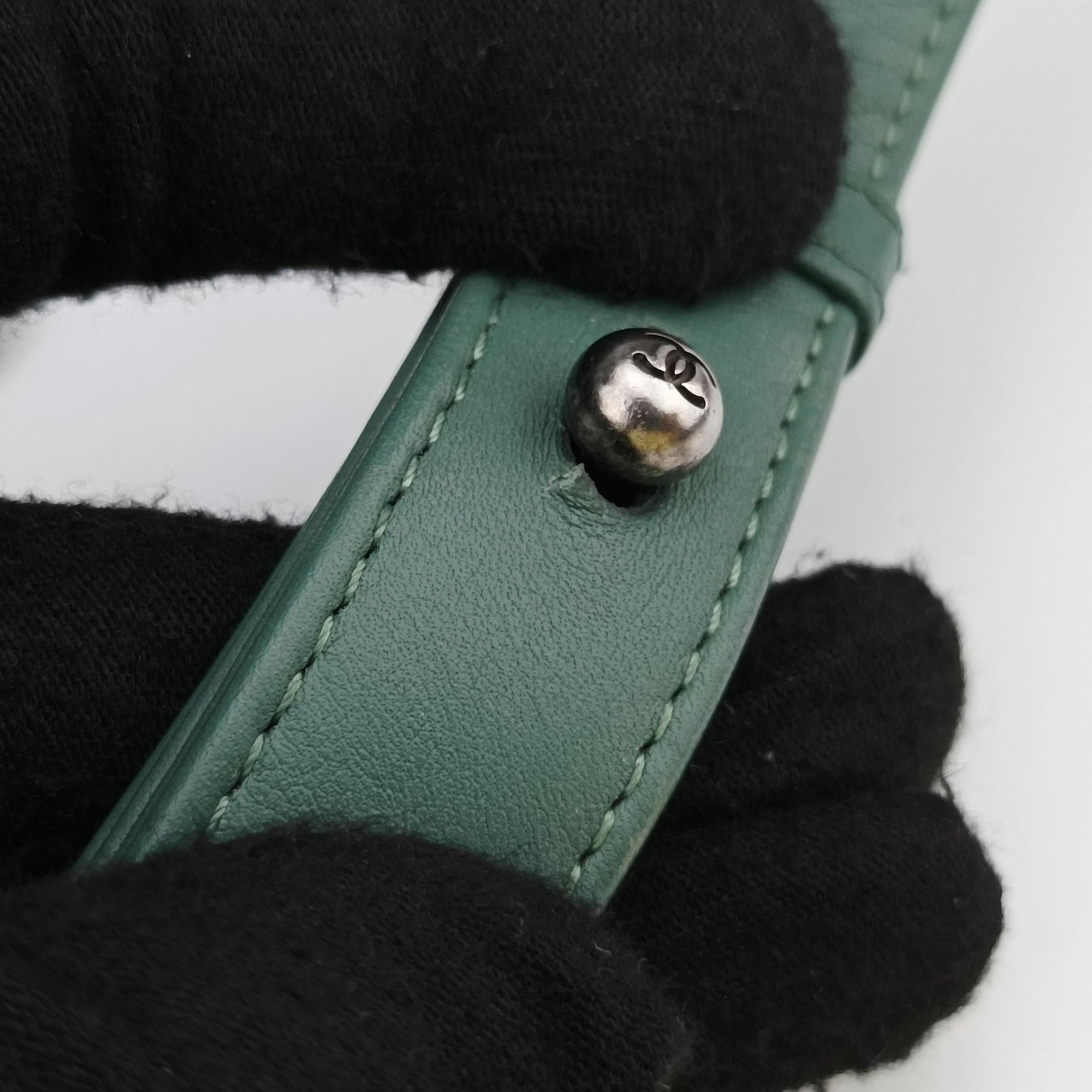 BOY CHANEL Green Leather A67086 26205628ボーイシャネル グリーン レザー A67086 26205628