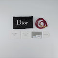 Lady Dior Rose leather 05-MA-1017レディディオール ローズ レッド レザー 05-MA-1017