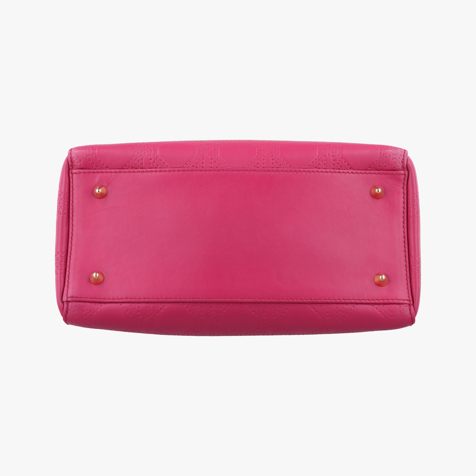 Lady Dior Rose leather 05-MA-1017レディディオール ローズ レッド レザー 05-MA-1017