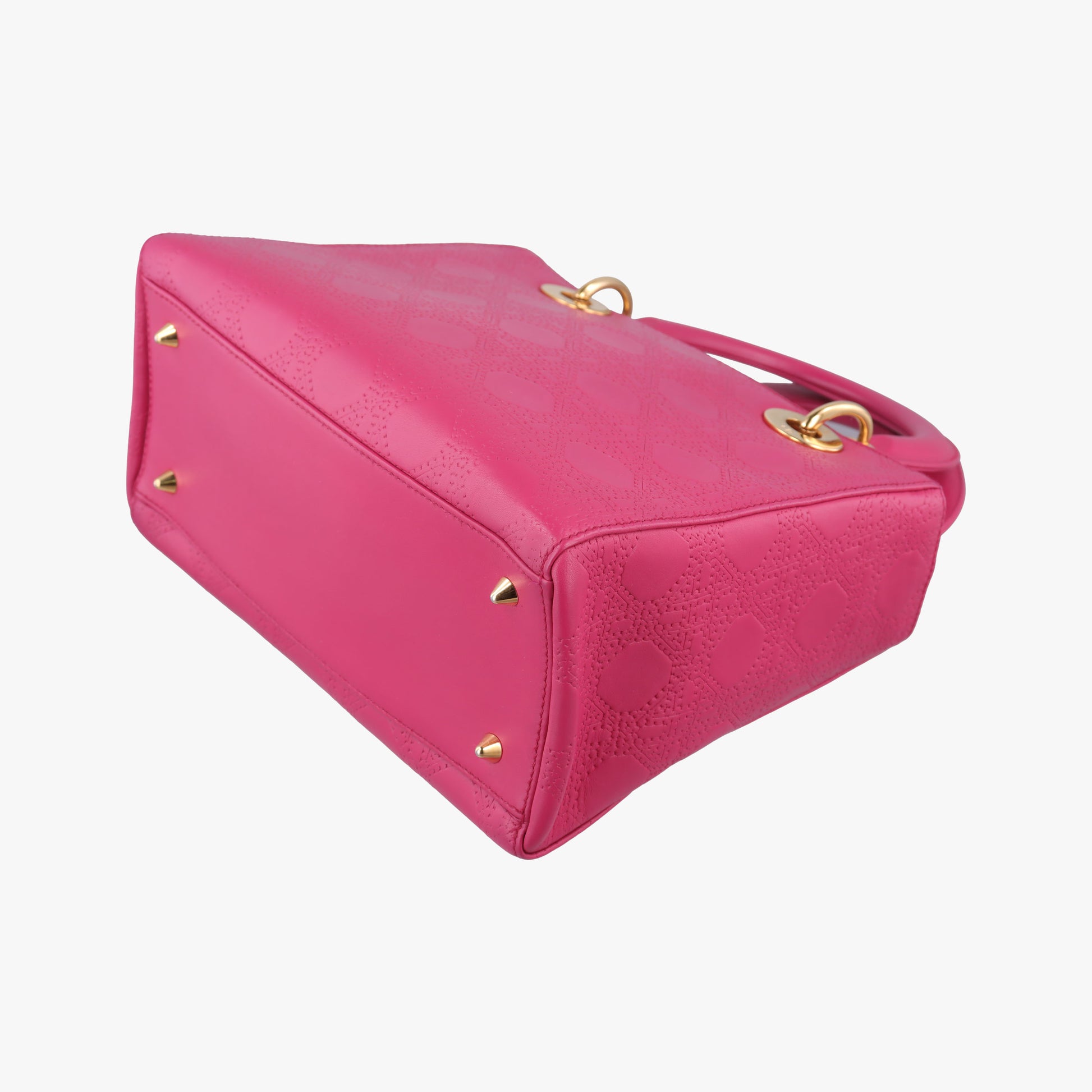 Lady Dior Rose leather 05-MA-1017レディディオール ローズ レッド レザー 05-MA-1017