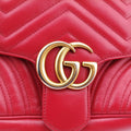 GG Marmont Red Leather 443497 D021852833GGマーモント レッド レザー 443497 D021852833