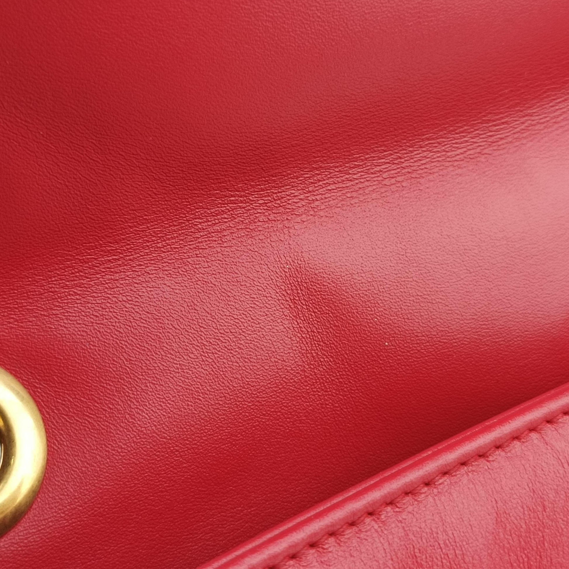 GG Marmont Red Leather 443497 D021852833GGマーモント レッド レザー 443497 D021852833