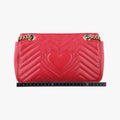 GG Marmont Red Leather 443497 D021852833GGマーモント レッド レザー 443497 D021852833