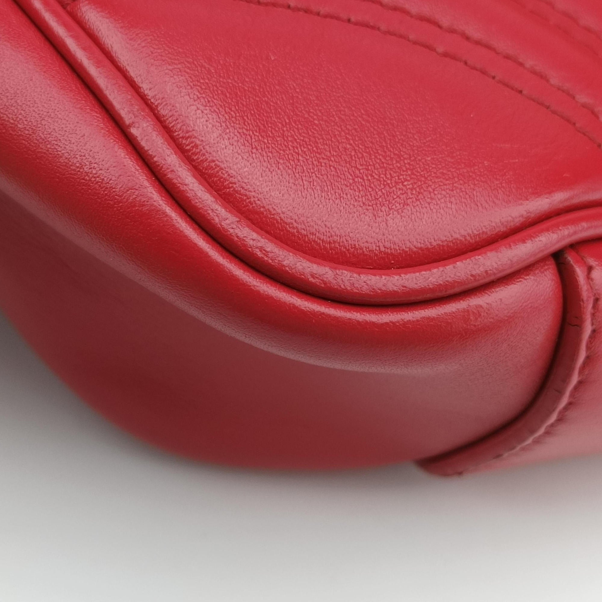GG Marmont Red Leather 443497 D021852833GGマーモント レッド レザー 443497 D021852833