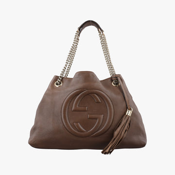 Soho Brown leather 308982 G013211539ソーホー ブラウン レザー 308982 G013211539