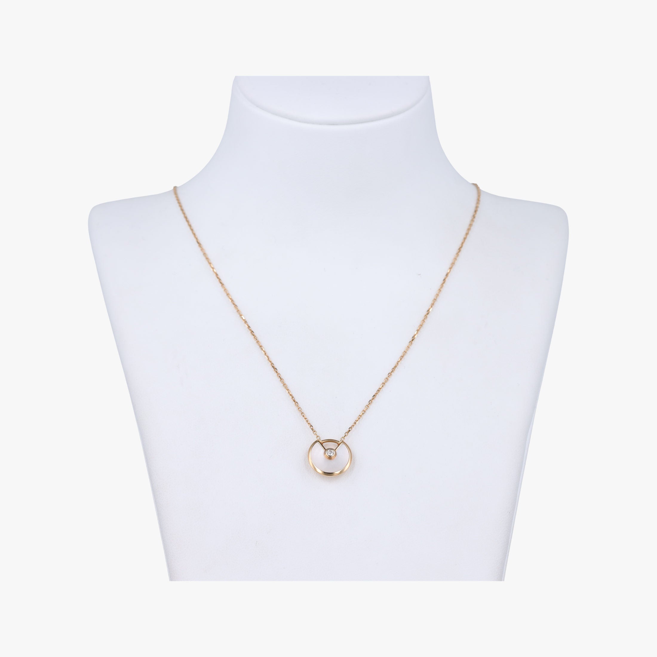 Amulette de Cartier Gold×White AU750 B3047100 KTG470カルティエ アミュレット ゴールド×ホワイト AU750 B3047100 KTG470