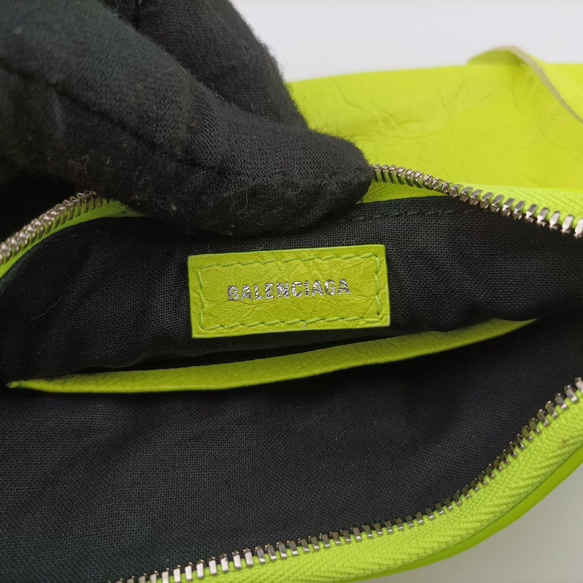 Le Cagole Green lambskin 695814-7206-S-493075ルカゴール グリーン ラムスキン 695814-7206-S-493075