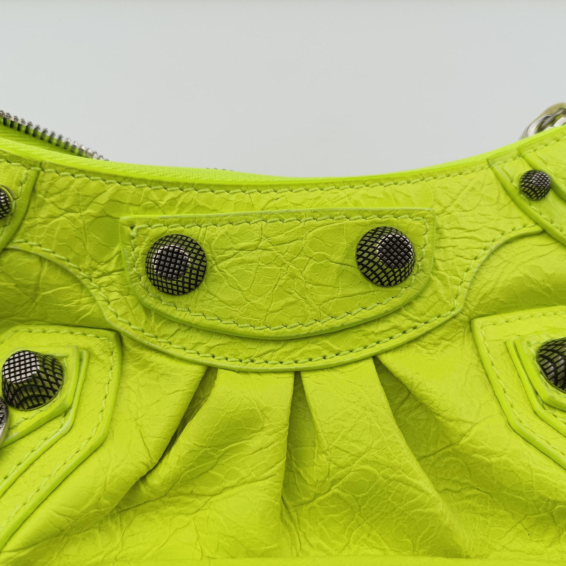 Le Cagole Green lambskin 695814-7206-S-493075ルカゴール グリーン ラムスキン 695814-7206-S-493075