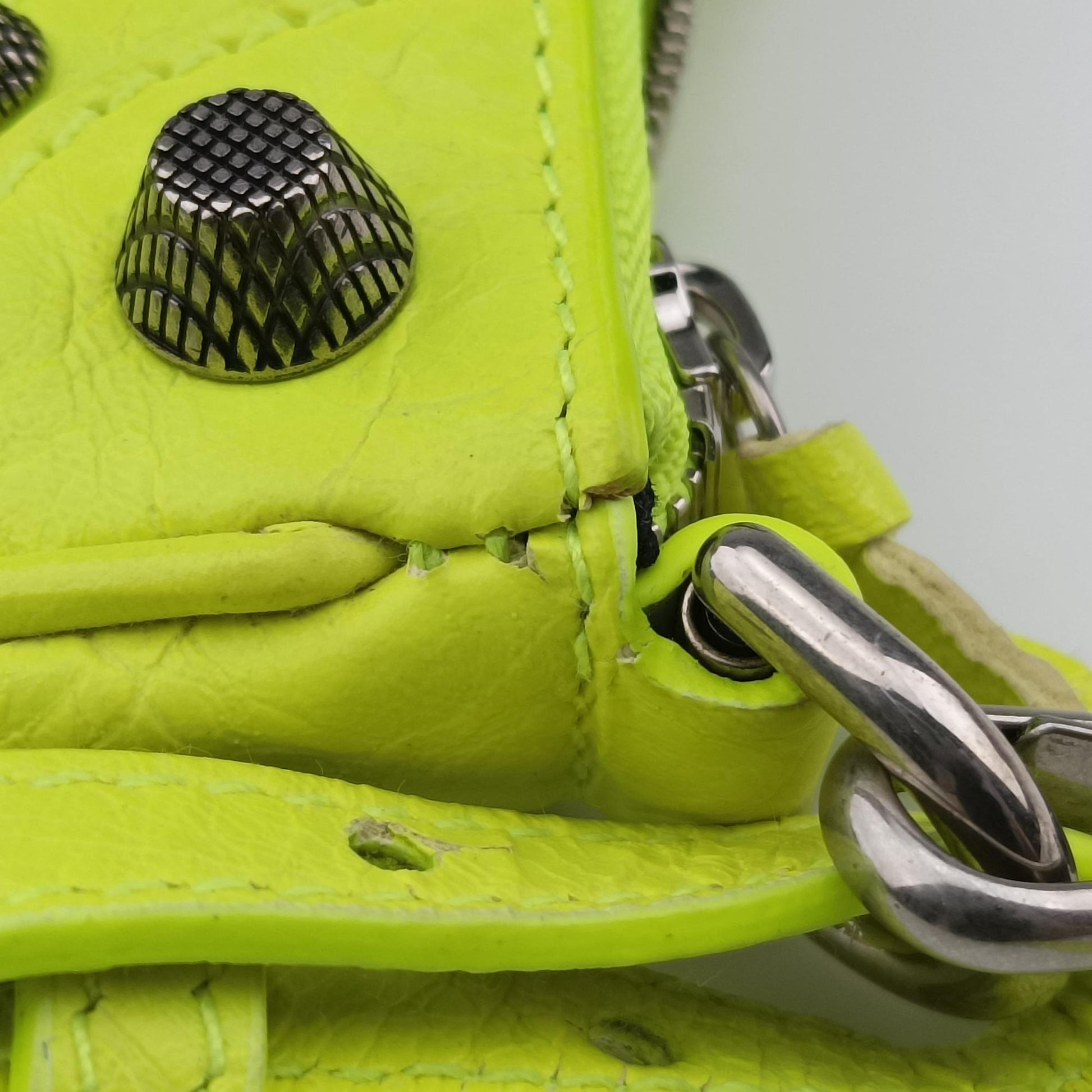 Le Cagole Green lambskin 695814-7206-S-493075ルカゴール グリーン ラムスキン 695814-7206-S-493075
