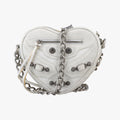 Le Cagole Heart Mini White lambskin 722781.9104.P.000959ル カゴーレ ハートミニ ホワイト ラムスキン 722781.9104.P.000959
