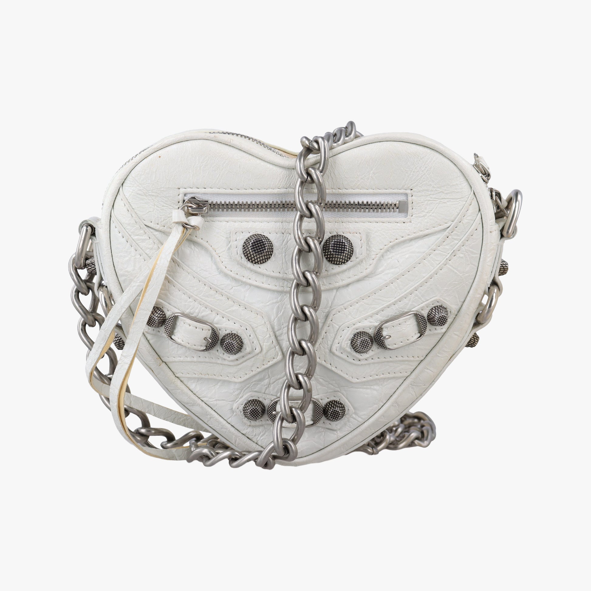 Le Cagole Heart Mini White lambskin 722781.9104.P.000959ル カゴーレ ハートミニ ホワイト ラムスキン 722781.9104.P.000959