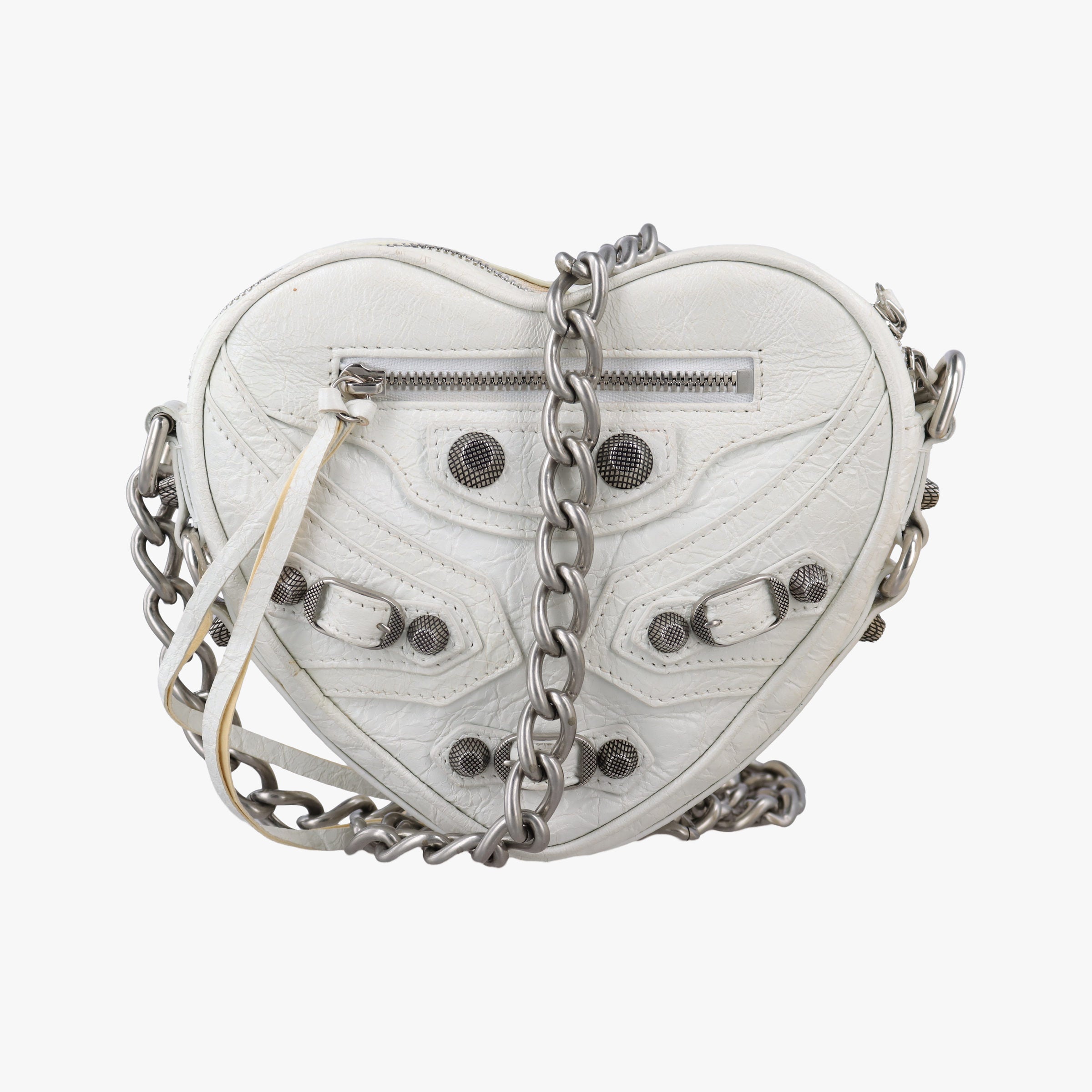 Le Cagole Heart Mini White lambskin 722781.9104.P.000959ル カゴーレ ハートミニ ホワイト ラムスキン 722781.9104.P.000959