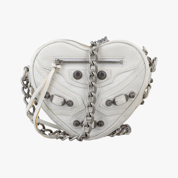 Le Cagole Heart Mini White lambskin 722781.9104.P.000959ル カゴーレ ハートミニ ホワイト ラムスキン 722781.9104.P.000959