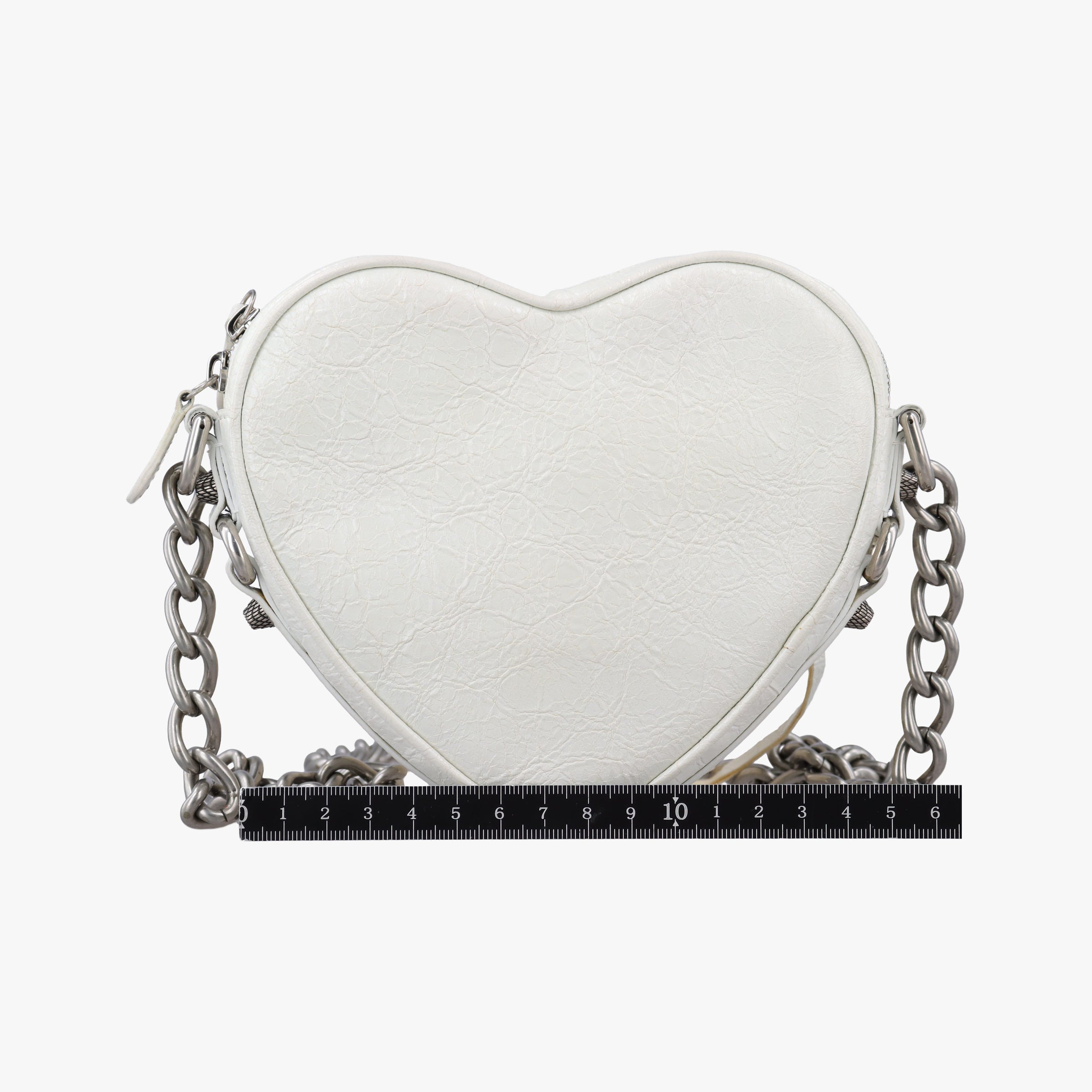 Le Cagole Heart Mini White lambskin 722781.9104.P.000959ル カゴーレ ハートミニ ホワイト ラムスキン 722781.9104.P.000959